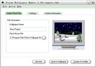 Flash Wallpaper Maker screenshot